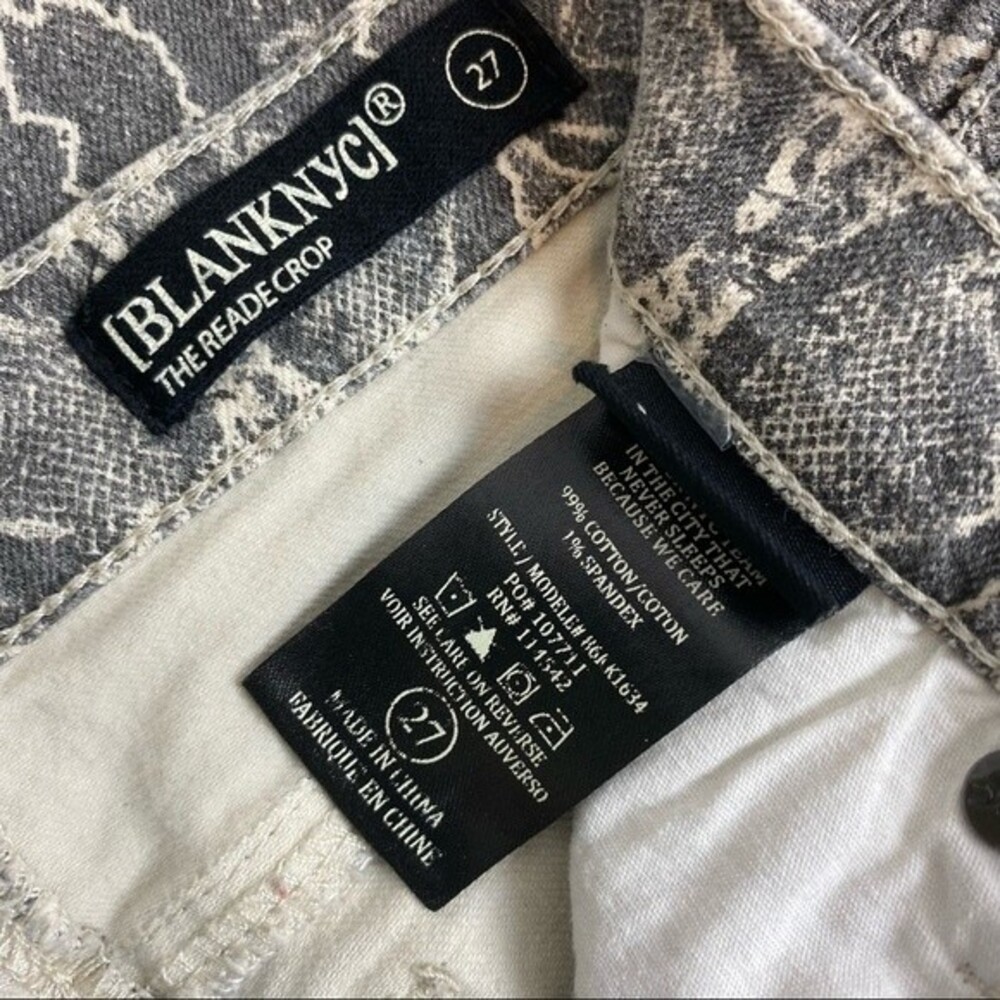 Blank Nyc Gray & Tan Snake Python Print Reeade Cr… - image 8
